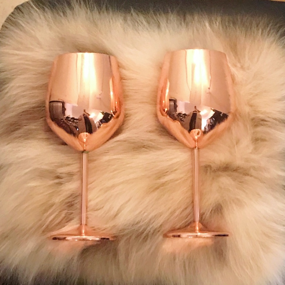 SOLD OUT✨NEW Two elegant rose gold glass - Picture 2 of 6